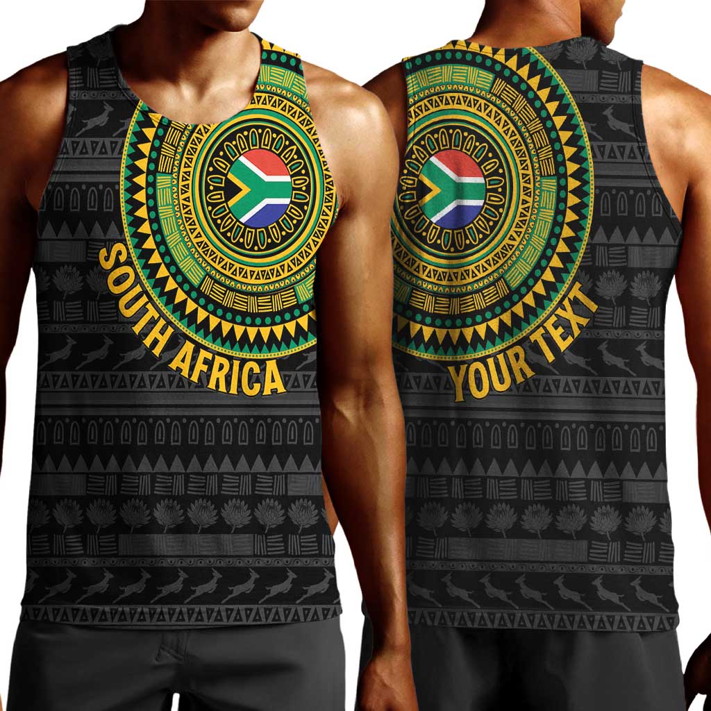 Personalised South Africa African Tribal Pattern Men Tank Top Chest Arm Tattoo LT15