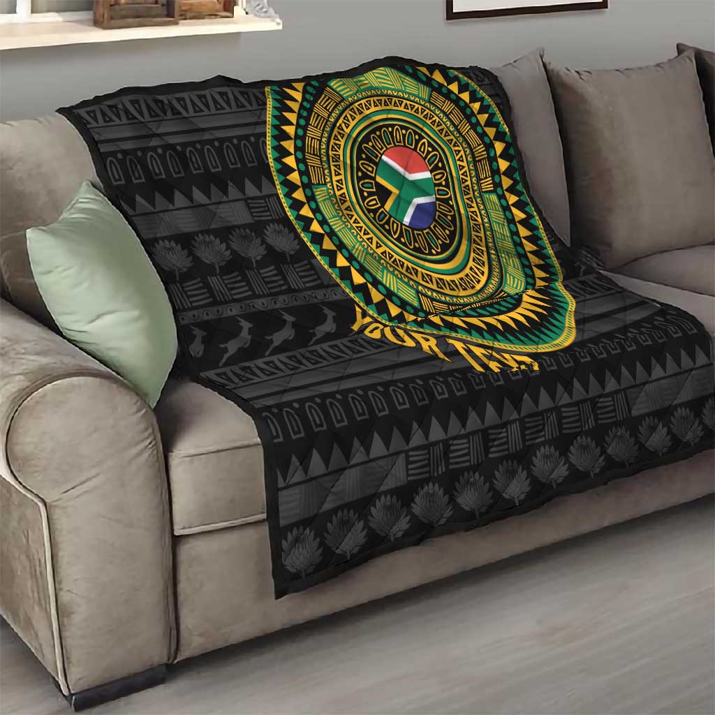 Personalised South Africa African Tribal Pattern Quilt Chest Arm Tattoo LT15