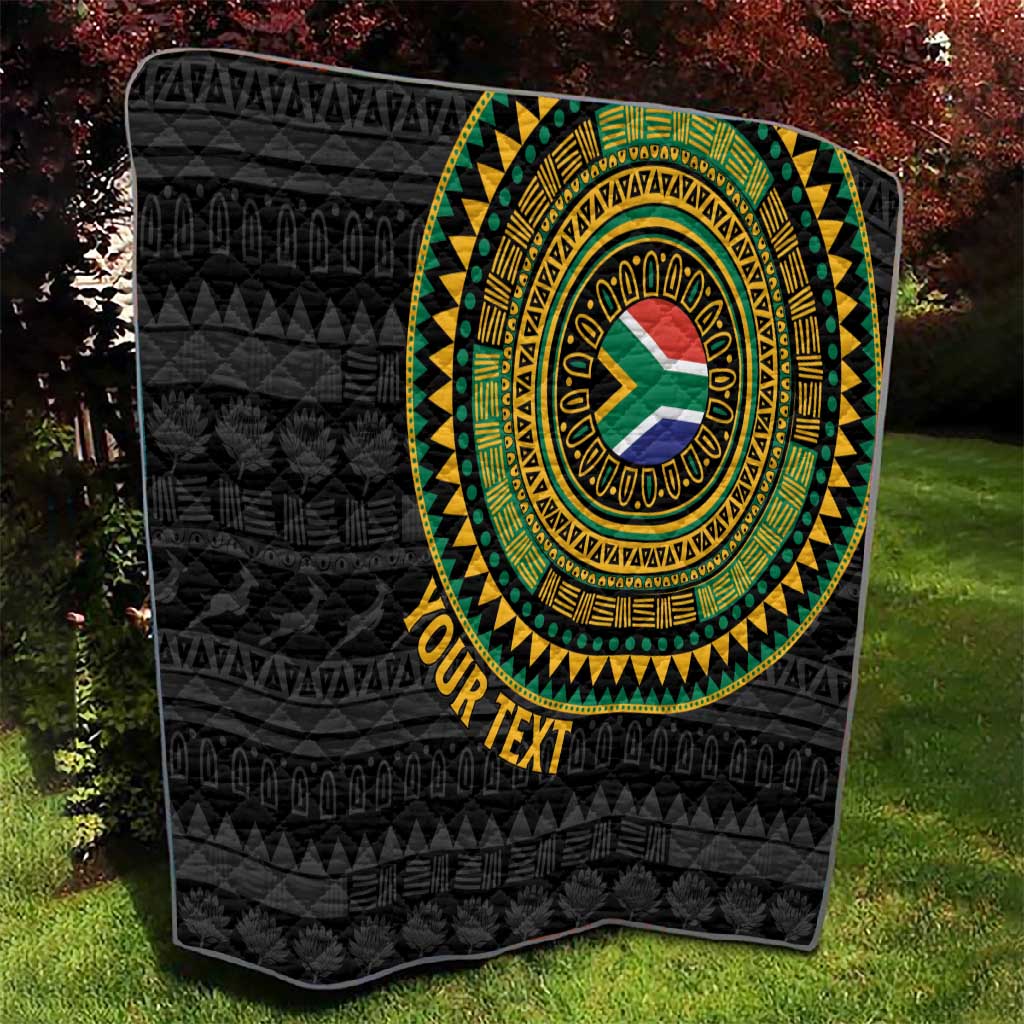 Personalised South Africa African Tribal Pattern Quilt Chest Arm Tattoo LT15