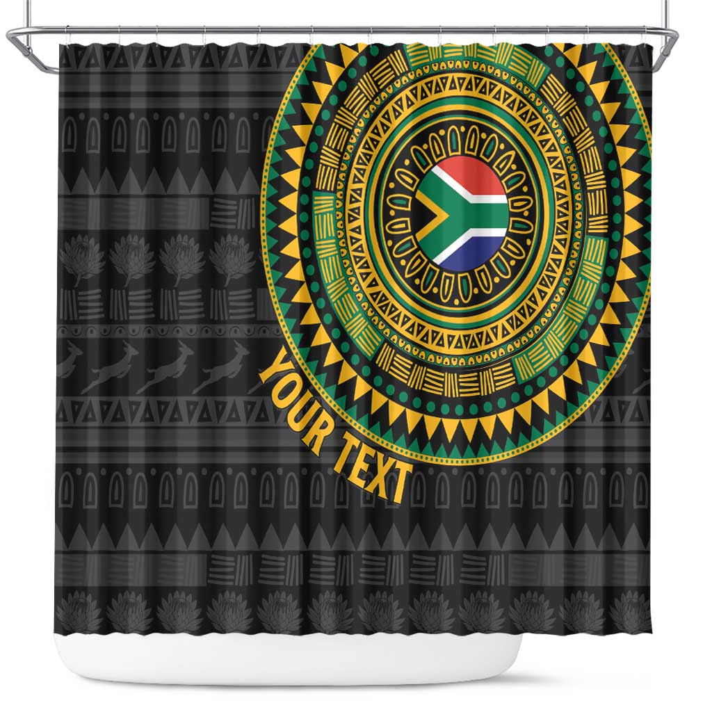 Personalised South Africa Shower Curtain African Tribal Pattern LT15