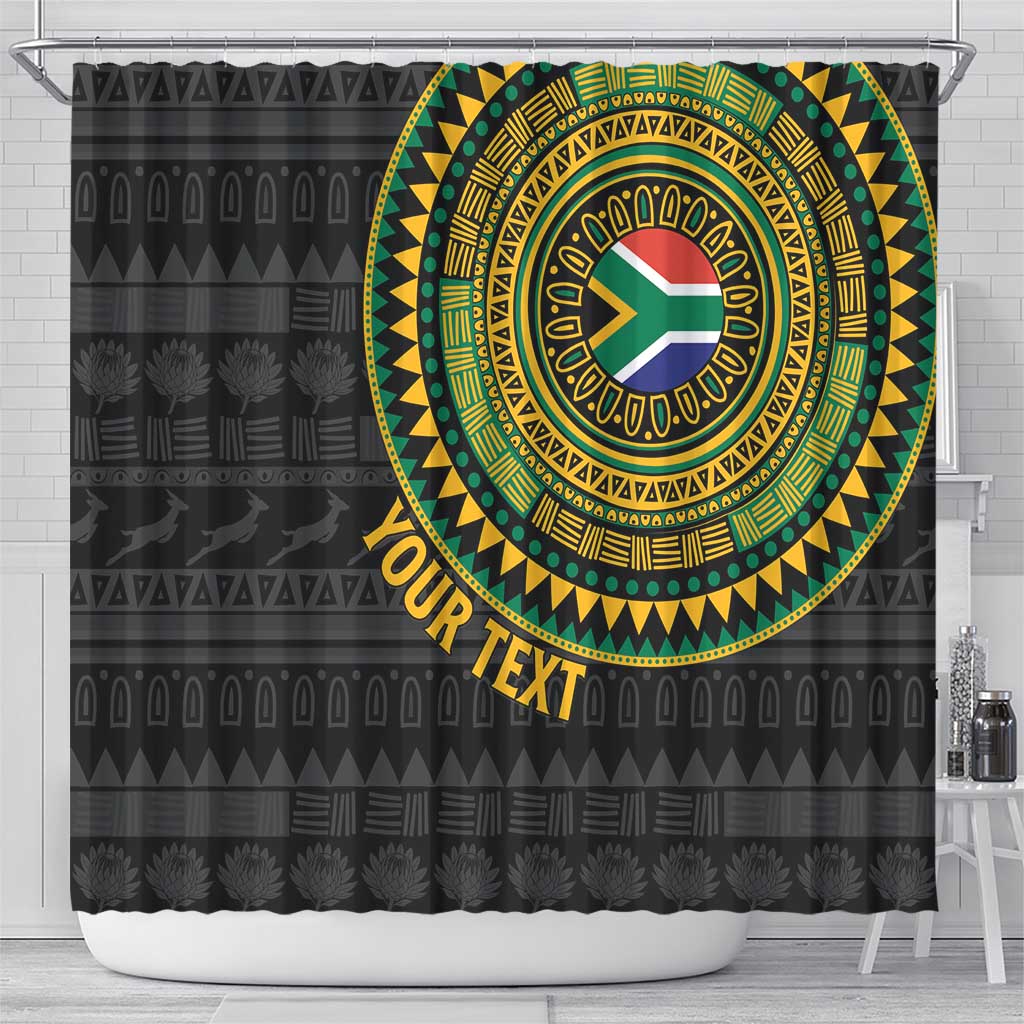 Personalised South Africa Shower Curtain African Tribal Pattern LT15