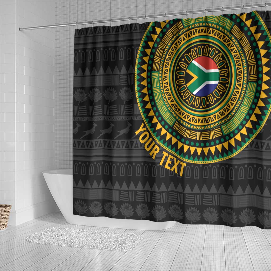 Personalised South Africa Shower Curtain African Tribal Pattern LT15