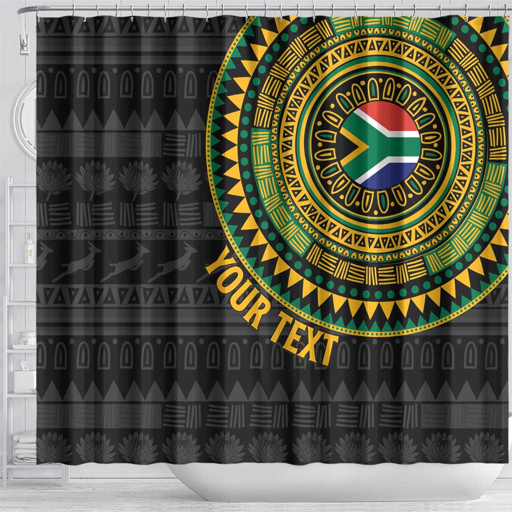 Personalised South Africa Shower Curtain African Tribal Pattern LT15