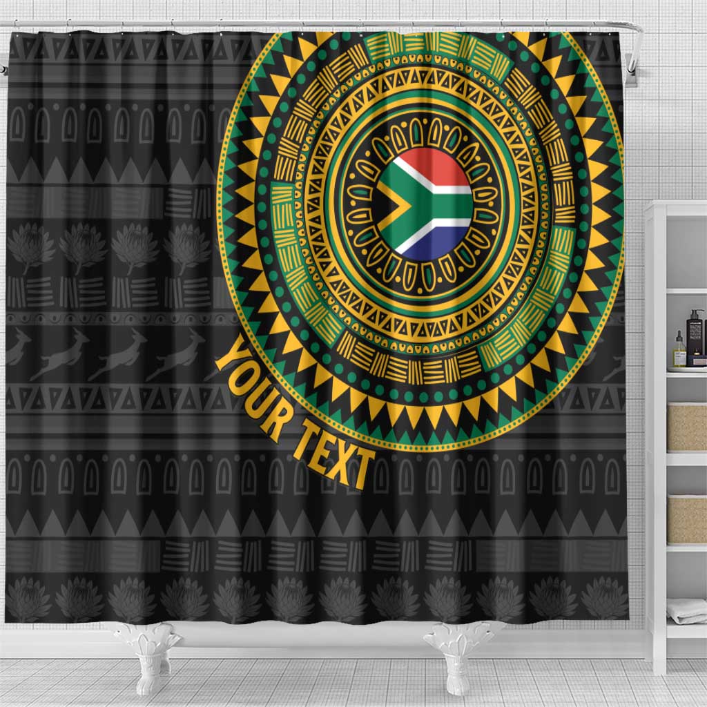 Personalised South Africa Shower Curtain African Tribal Pattern LT15