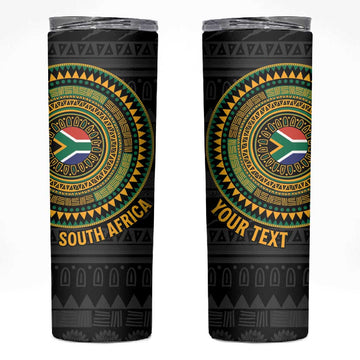 Personalised South Africa African Tribal Pattern Skinny Tumbler Chest Arm Tattoo LT15