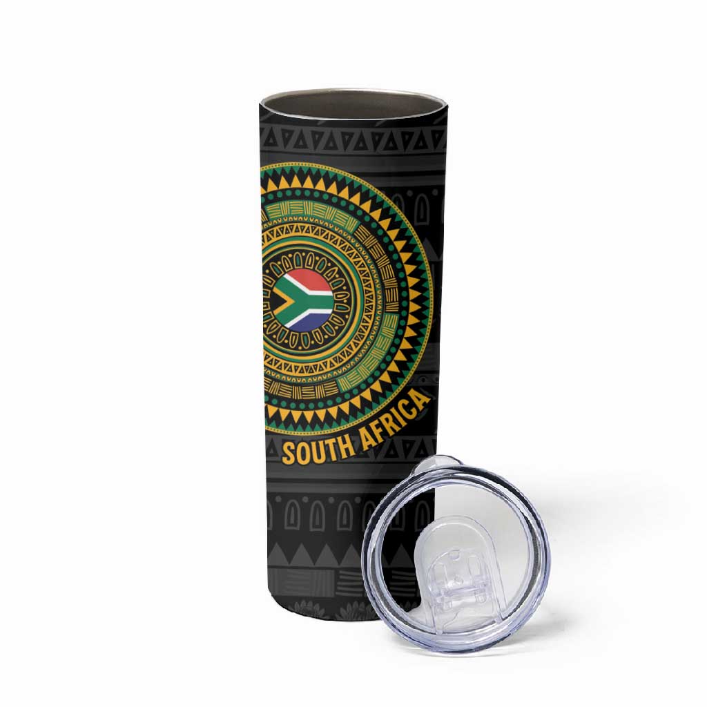 Personalised South Africa African Tribal Pattern Skinny Tumbler Chest Arm Tattoo LT15