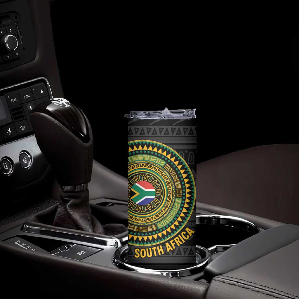 Personalised South Africa African Tribal Pattern Skinny Tumbler Chest Arm Tattoo LT15