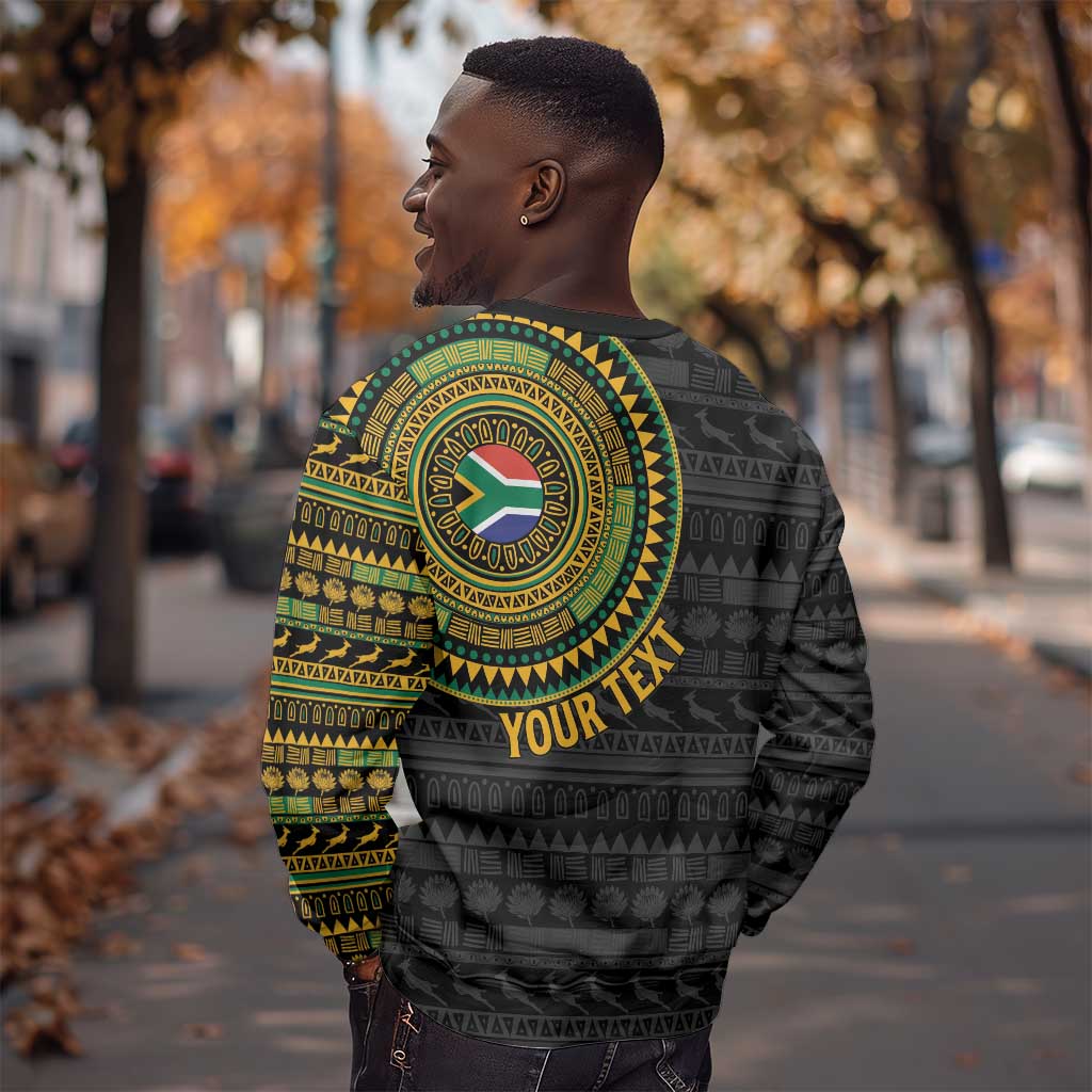 Personalised South Africa African Tribal Pattern Sweatshirt Chest Arm Tattoo LT15