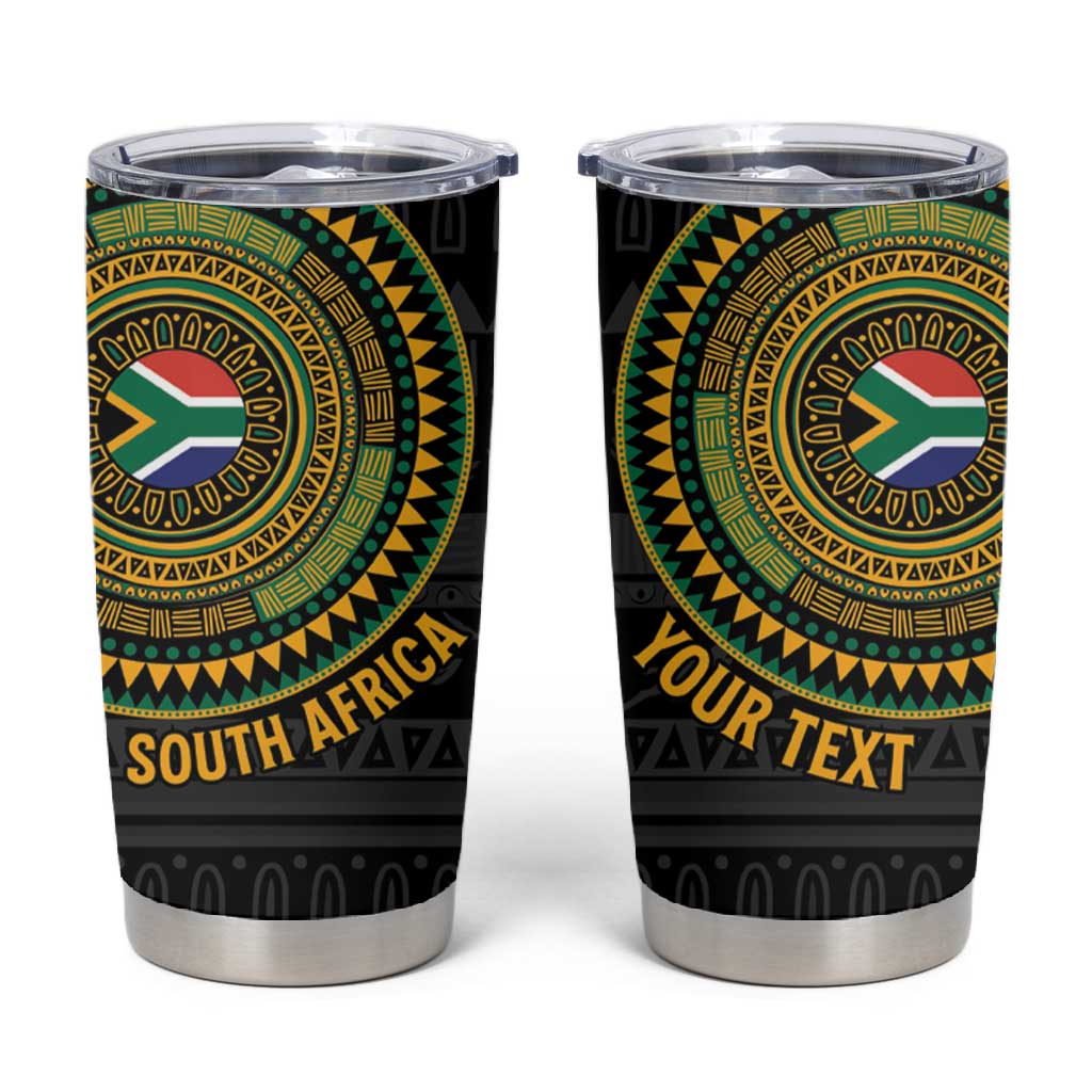 Personalised South Africa African Tribal Pattern Tumbler Cup Chest Arm Tattoo LT15