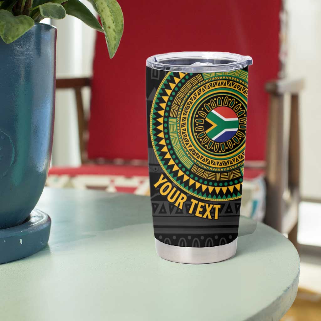 Personalised South Africa African Tribal Pattern Tumbler Cup Chest Arm Tattoo LT15