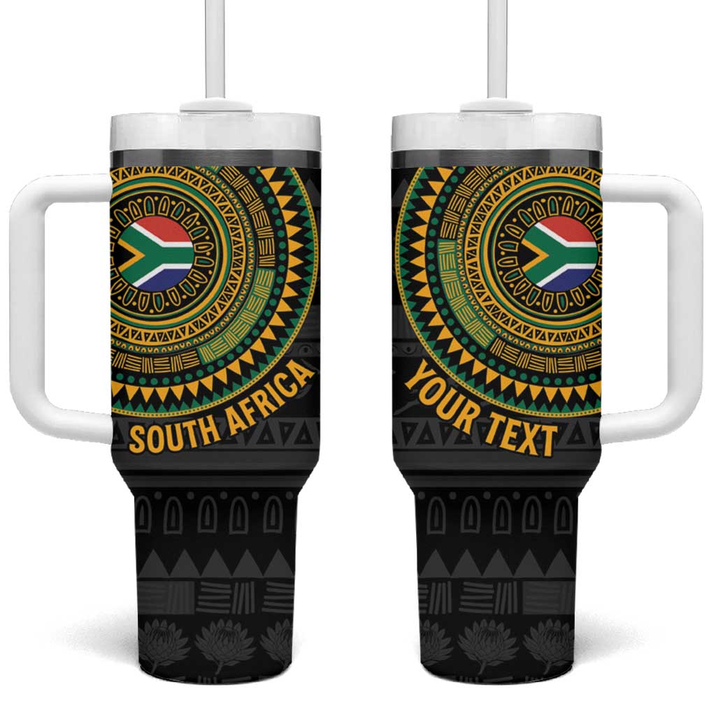 Personalised South Africa African Tribal Pattern Tumbler With Handle Chest Arm Tattoo LT15