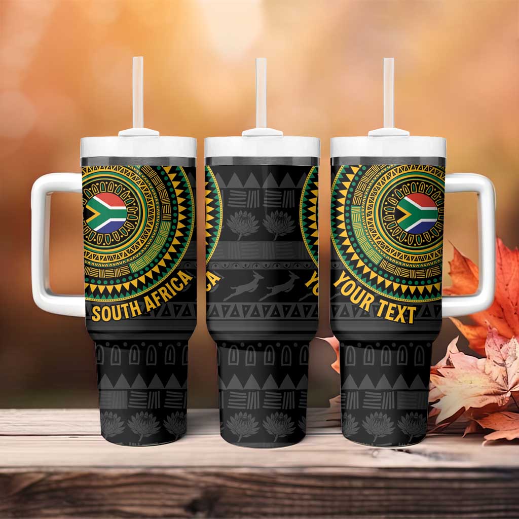Personalised South Africa African Tribal Pattern Tumbler With Handle Chest Arm Tattoo LT15