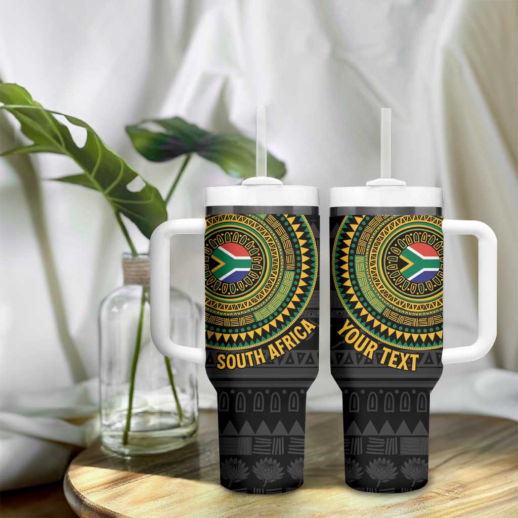 Personalised South Africa African Tribal Pattern Tumbler With Handle Chest Arm Tattoo LT15