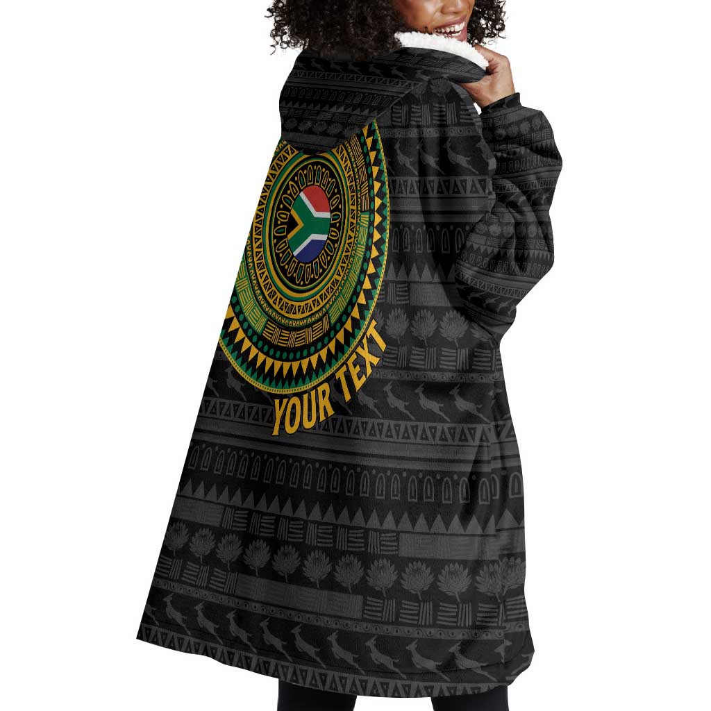 Personalised South Africa African Tribal Pattern Wearable Blanket Hoodie Chest Arm Tattoo LT15