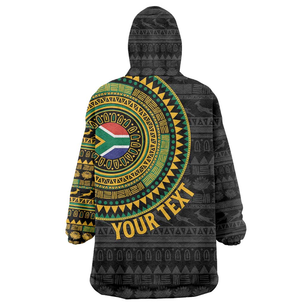 Personalised South Africa African Tribal Pattern Wearable Blanket Hoodie Chest Arm Tattoo LT15