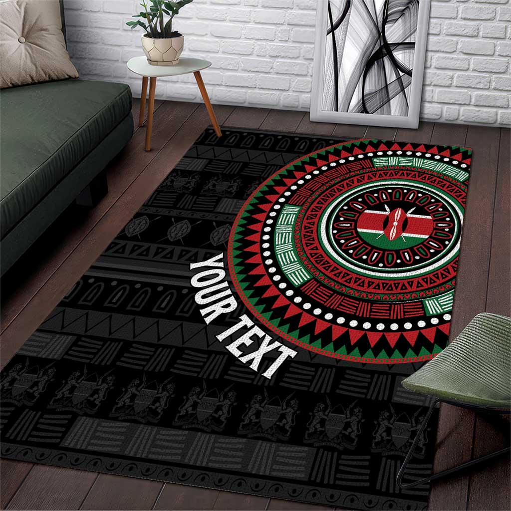 Personalised Kenya African Tribal Pattern Area Rug Chest Arm Tattoo LT15