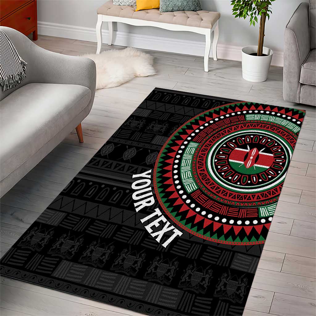 Personalised Kenya African Tribal Pattern Area Rug Chest Arm Tattoo LT15