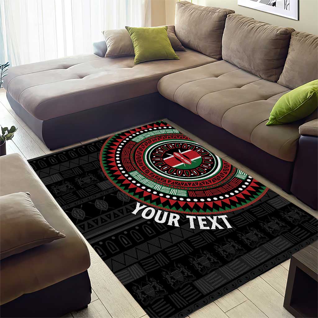 Personalised Kenya African Tribal Pattern Area Rug Chest Arm Tattoo LT15