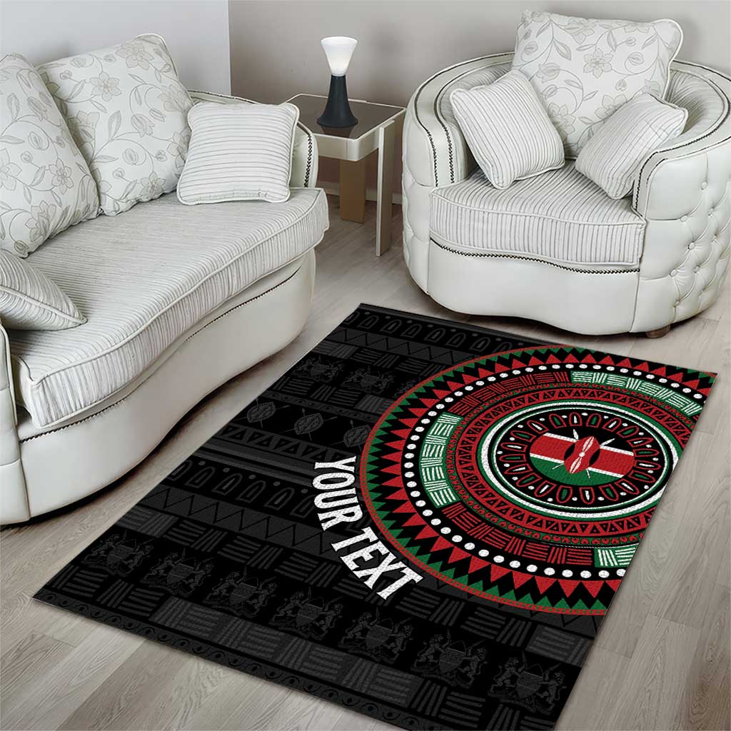 Personalised Kenya African Tribal Pattern Area Rug Chest Arm Tattoo LT15