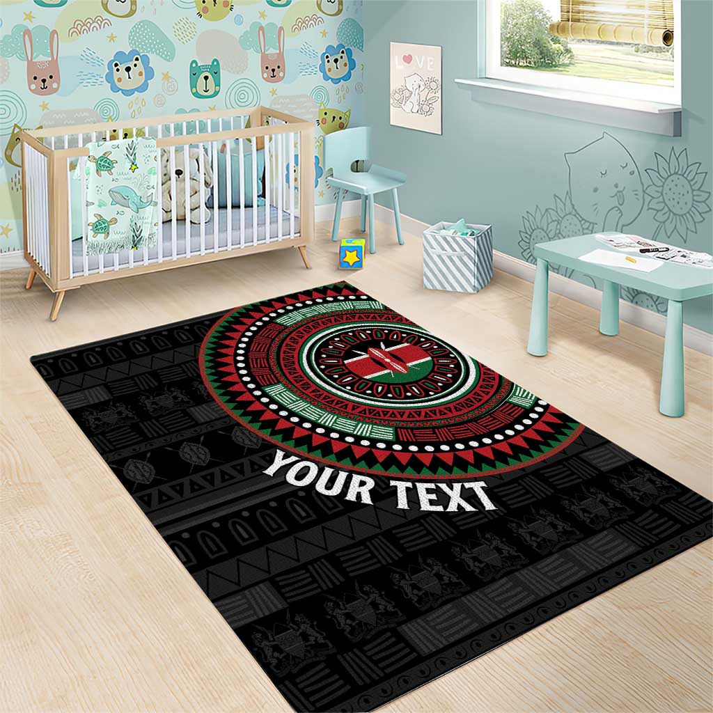 Personalised Kenya African Tribal Pattern Area Rug Chest Arm Tattoo LT15