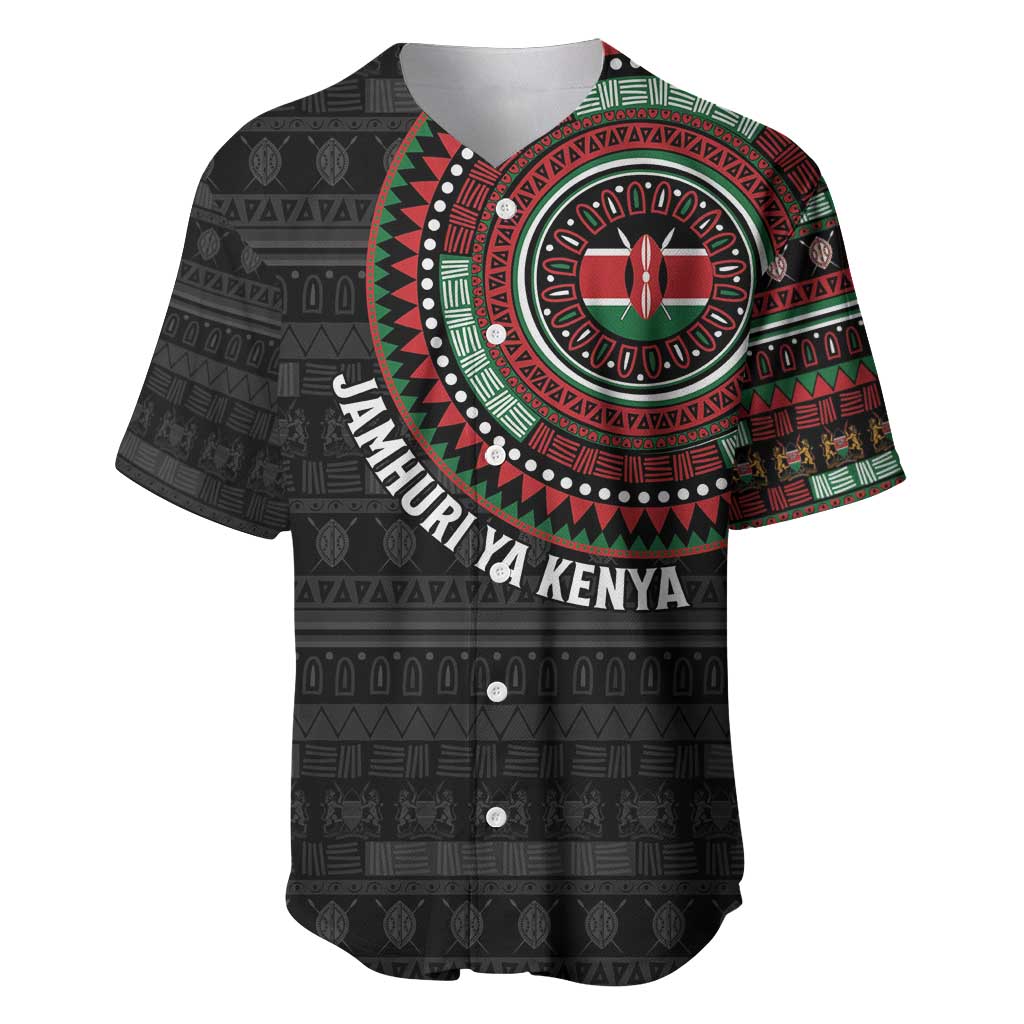 Personalised Kenya African Tribal Pattern Baseball Jersey Chest Arm Tattoo LT15