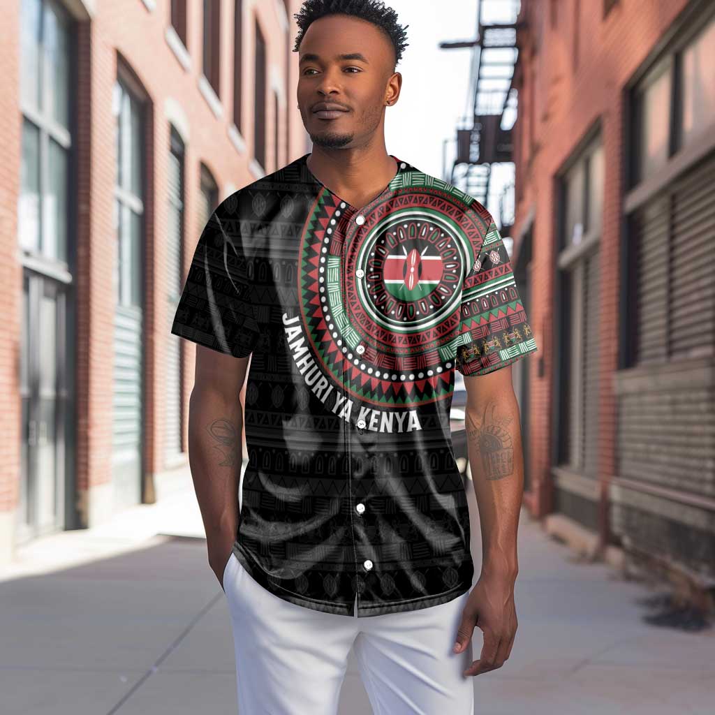 Personalised Kenya African Tribal Pattern Baseball Jersey Chest Arm Tattoo LT15