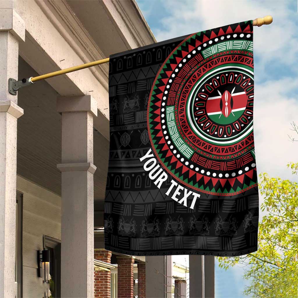 Personalised Kenya African Tribal Pattern Garden Flag Chest Arm Tattoo LT15