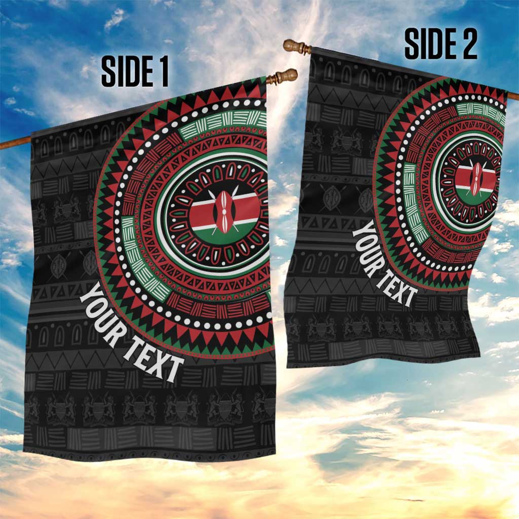 Personalised Kenya African Tribal Pattern Garden Flag Chest Arm Tattoo LT15