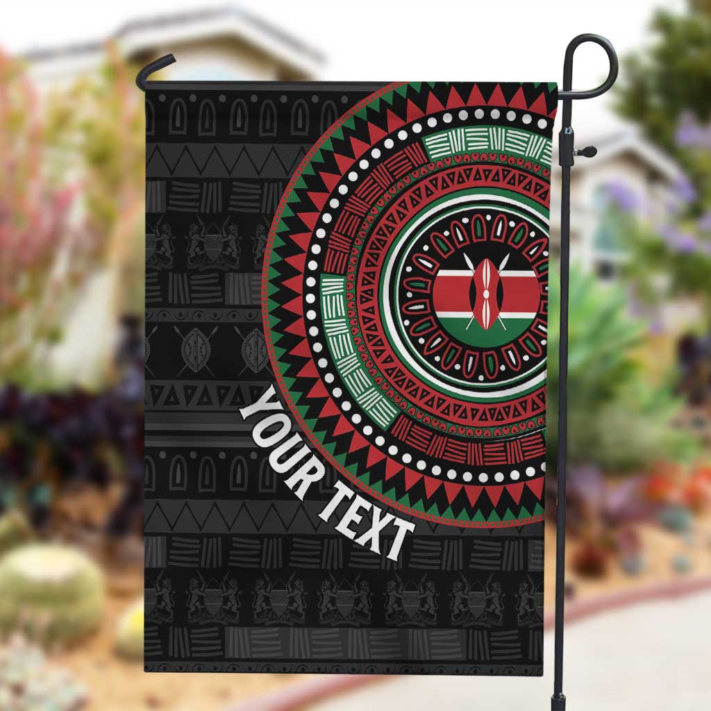 Personalised Kenya African Tribal Pattern Garden Flag Chest Arm Tattoo LT15