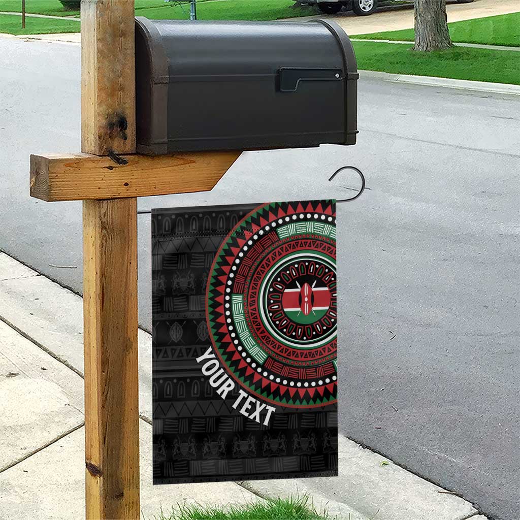 Personalised Kenya African Tribal Pattern Garden Flag Chest Arm Tattoo LT15