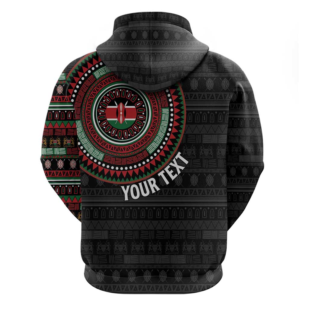 Personalised Kenya Hoodie African Tribal Pattern LT15