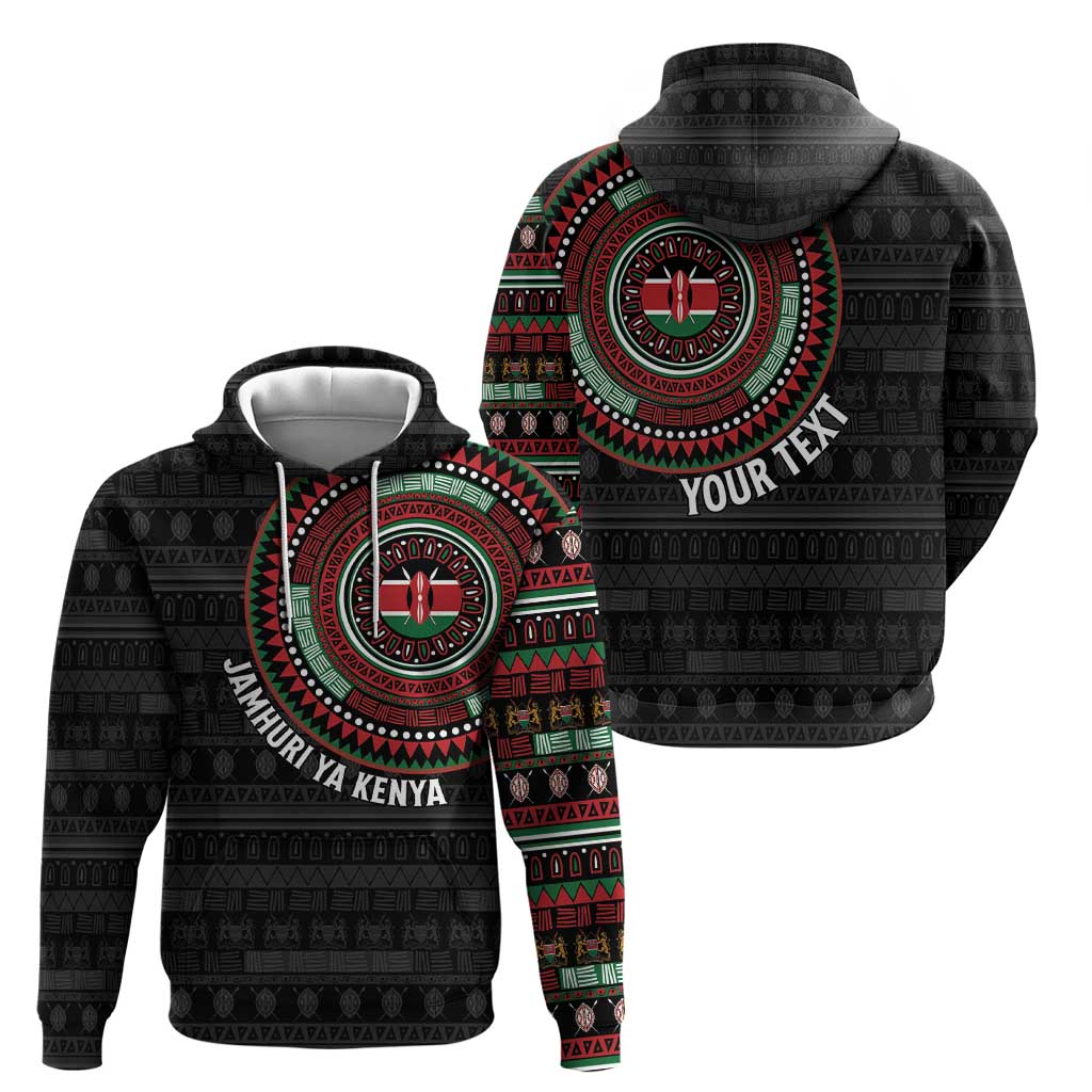 Personalised Kenya Hoodie African Tribal Pattern LT15