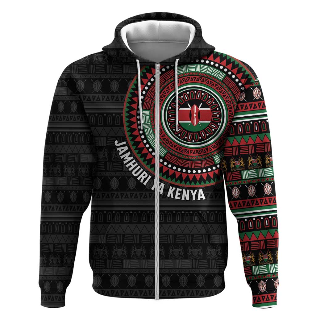 Personalised Kenya Hoodie African Tribal Pattern LT15