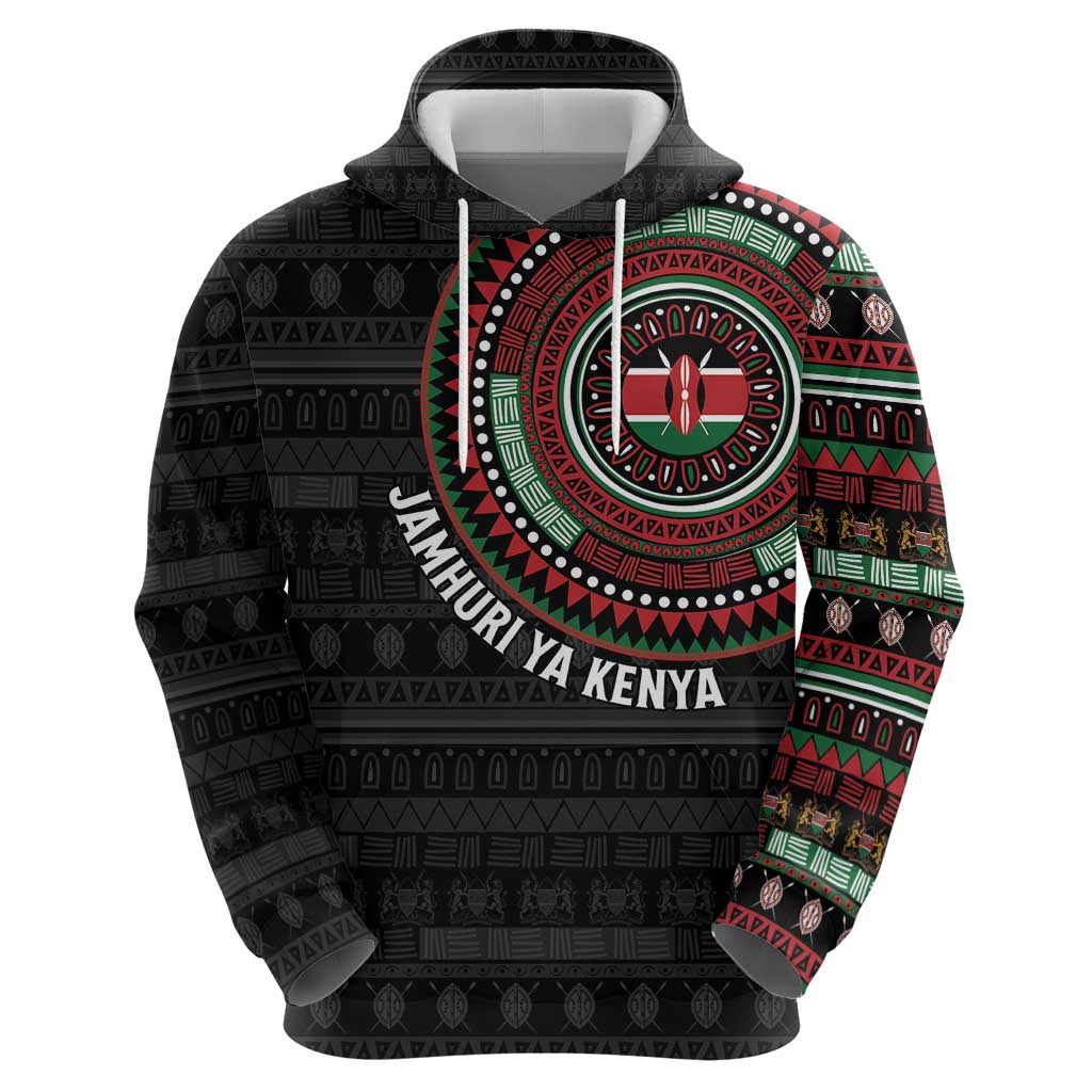 Personalised Kenya Hoodie African Tribal Pattern LT15