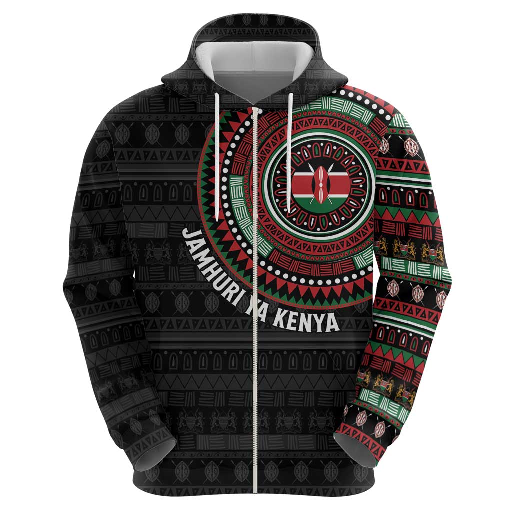 Personalised Kenya Hoodie African Tribal Pattern LT15