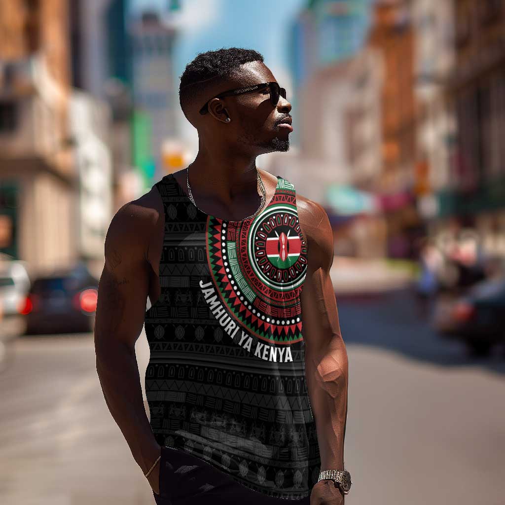 Personalised Kenya African Tribal Pattern Men Tank Top Chest Arm Tattoo LT15