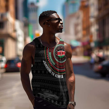 Personalised Kenya African Tribal Pattern Men Tank Top Chest Arm Tattoo LT15