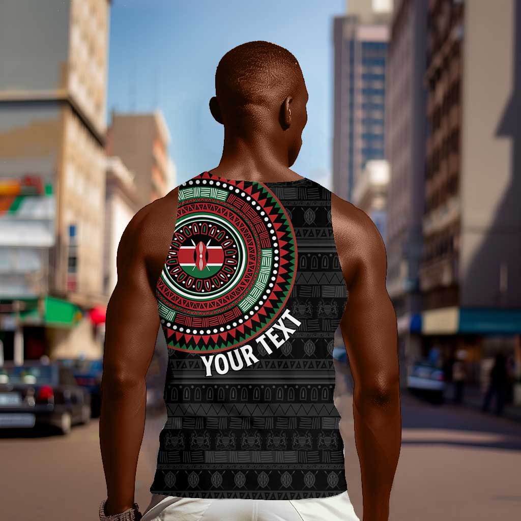 Personalised Kenya African Tribal Pattern Men Tank Top Chest Arm Tattoo LT15