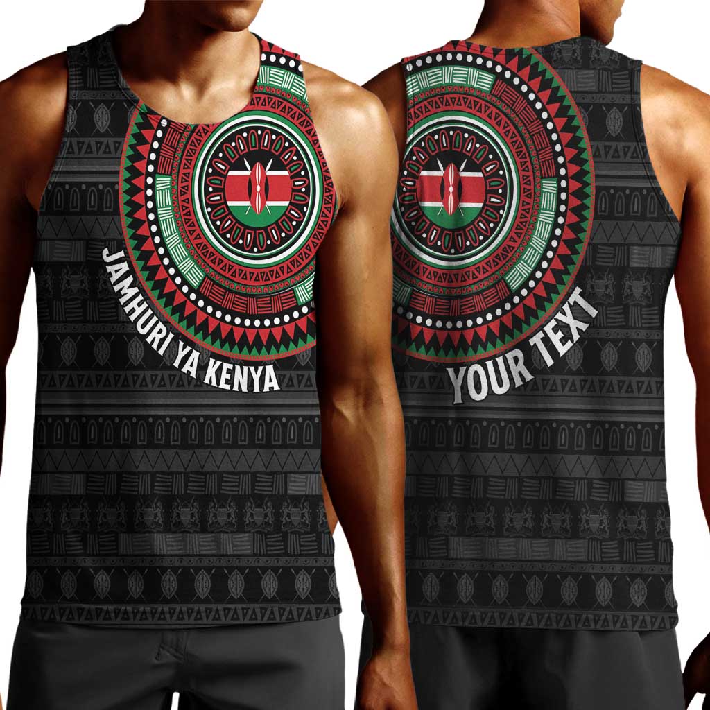Personalised Kenya African Tribal Pattern Men Tank Top Chest Arm Tattoo LT15