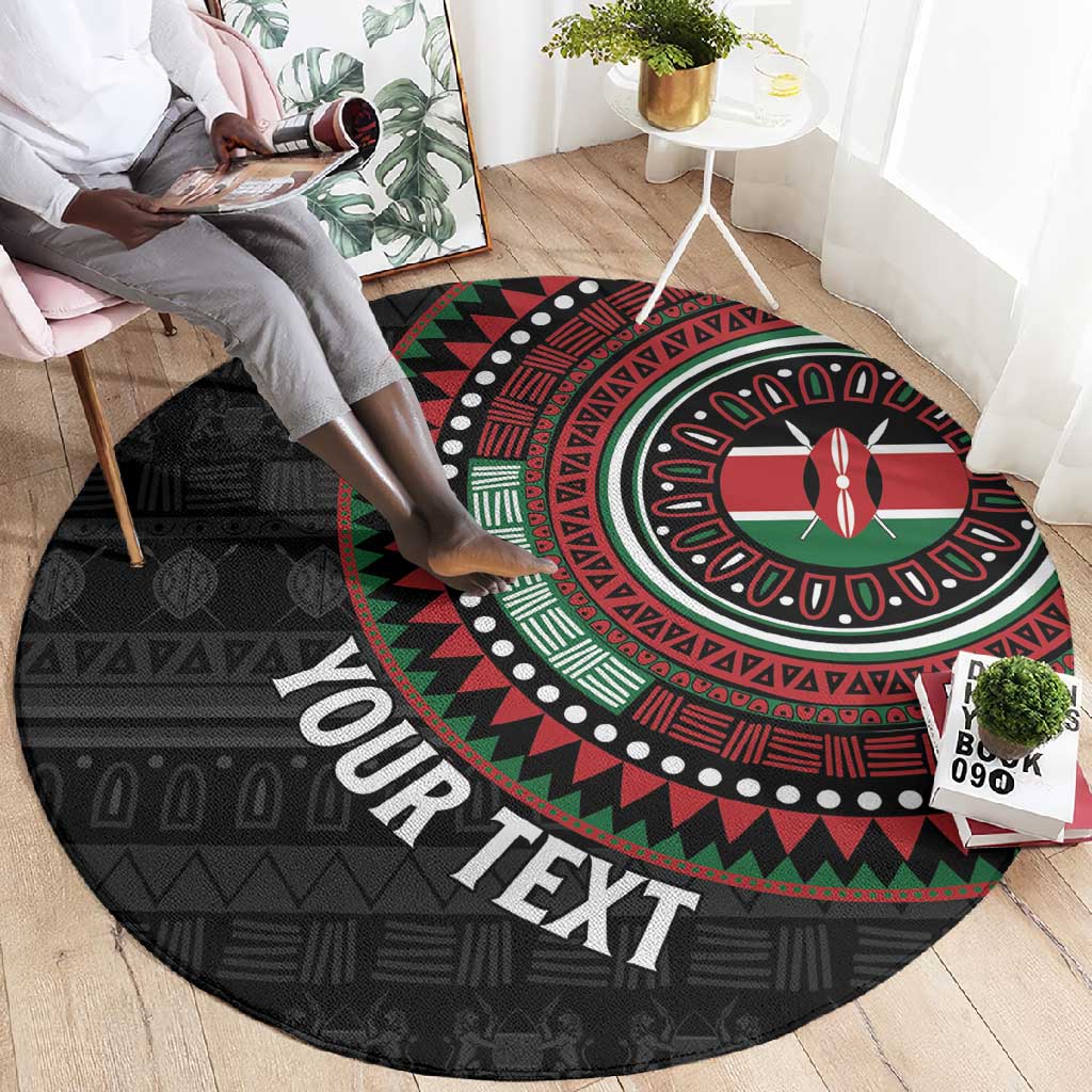 Personalised Kenya African Tribal Pattern Round Carpet Chest Arm Tattoo LT15