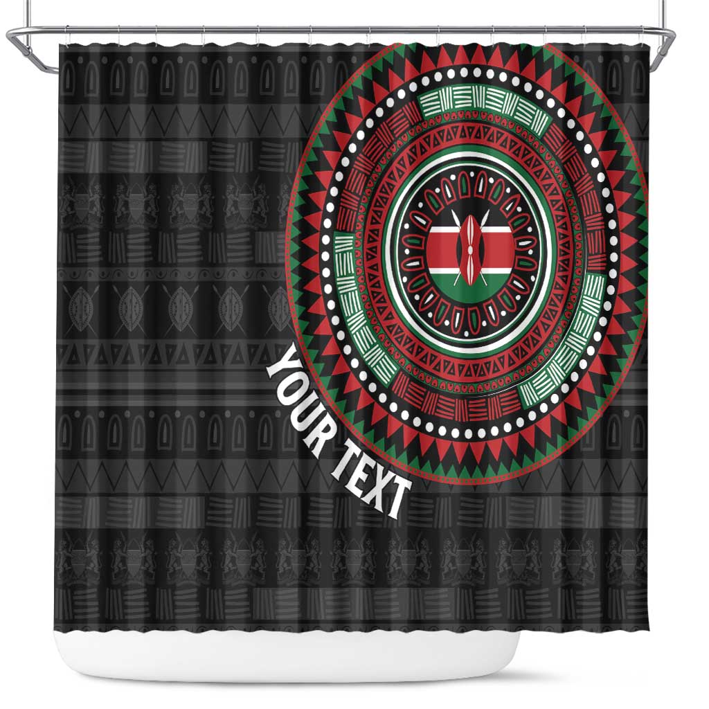 Personalised Kenya Shower Curtain African Tribal Pattern LT15
