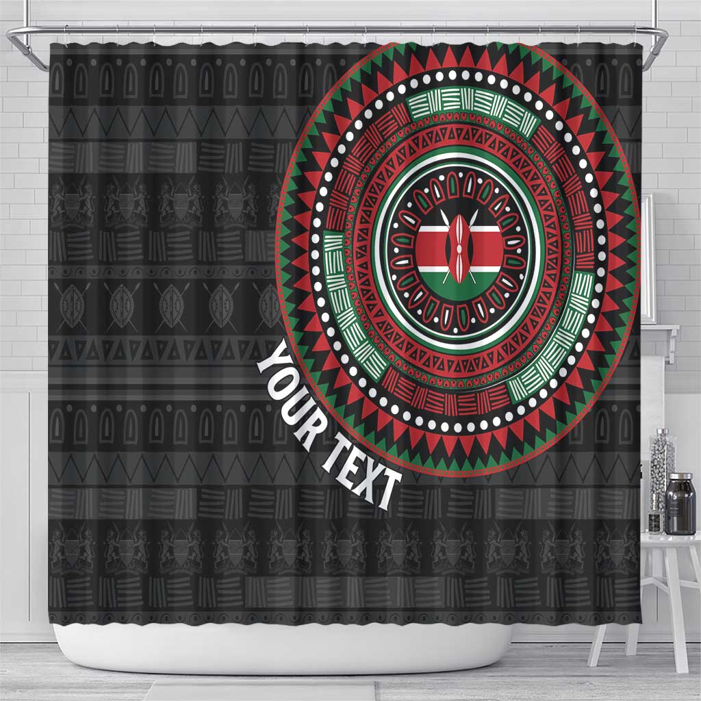Personalised Kenya Shower Curtain African Tribal Pattern LT15