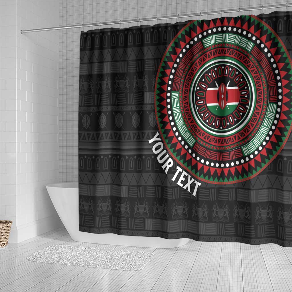 Personalised Kenya Shower Curtain African Tribal Pattern LT15