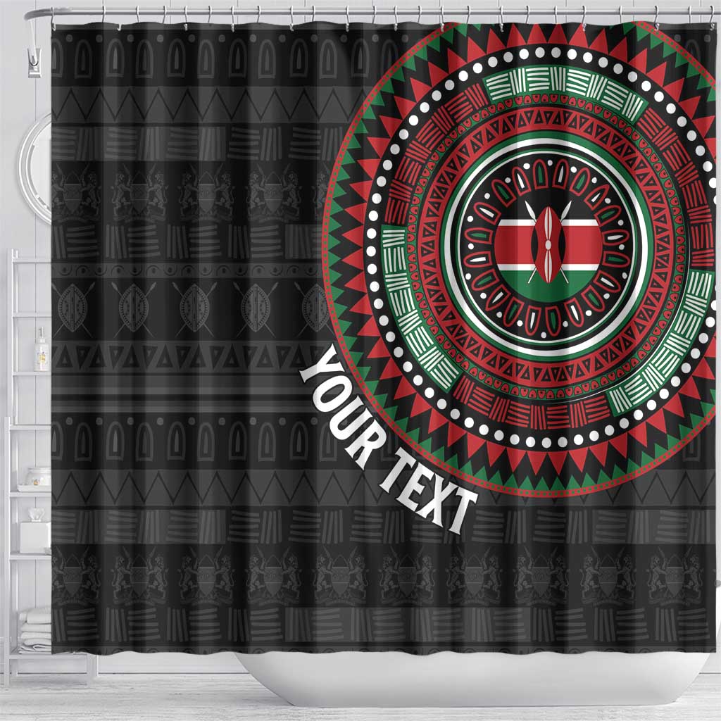 Personalised Kenya Shower Curtain African Tribal Pattern LT15