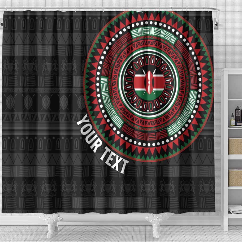 Personalised Kenya Shower Curtain African Tribal Pattern LT15