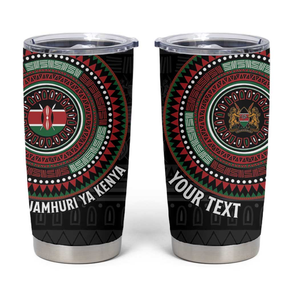 Personalised Kenya African Tribal Pattern Tumbler Cup Chest Arm Tattoo LT15