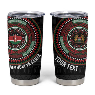 Personalised Kenya African Tribal Pattern Tumbler Cup Chest Arm Tattoo LT15