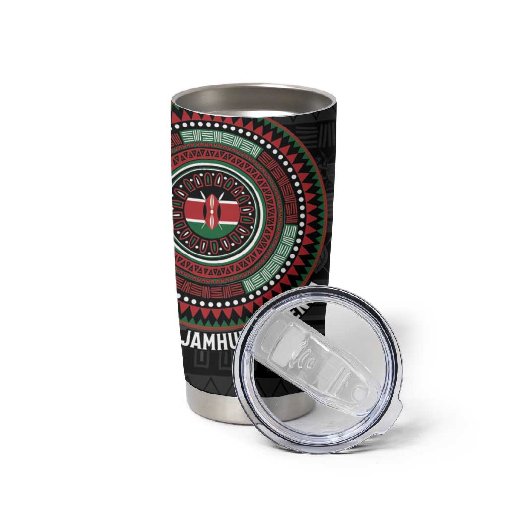 Personalised Kenya African Tribal Pattern Tumbler Cup Chest Arm Tattoo LT15