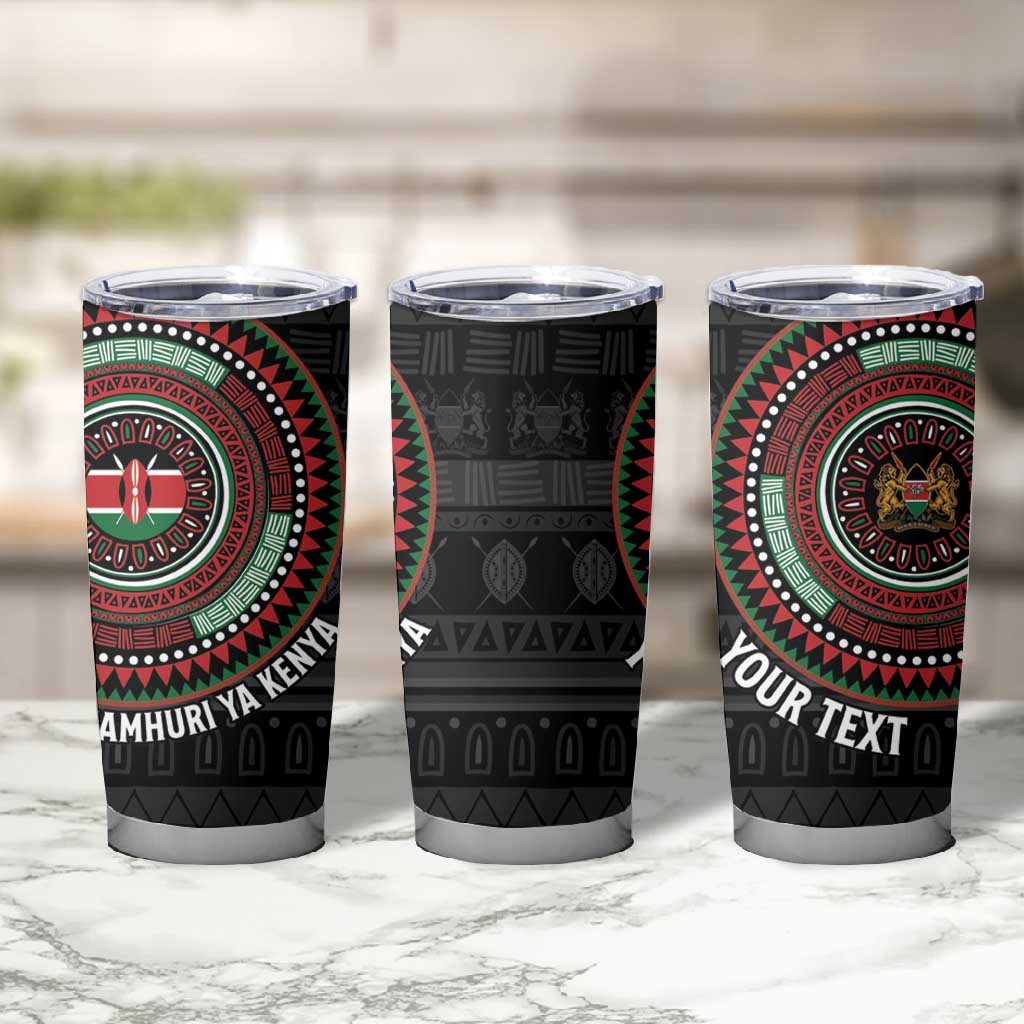 Personalised Kenya African Tribal Pattern Tumbler Cup Chest Arm Tattoo LT15