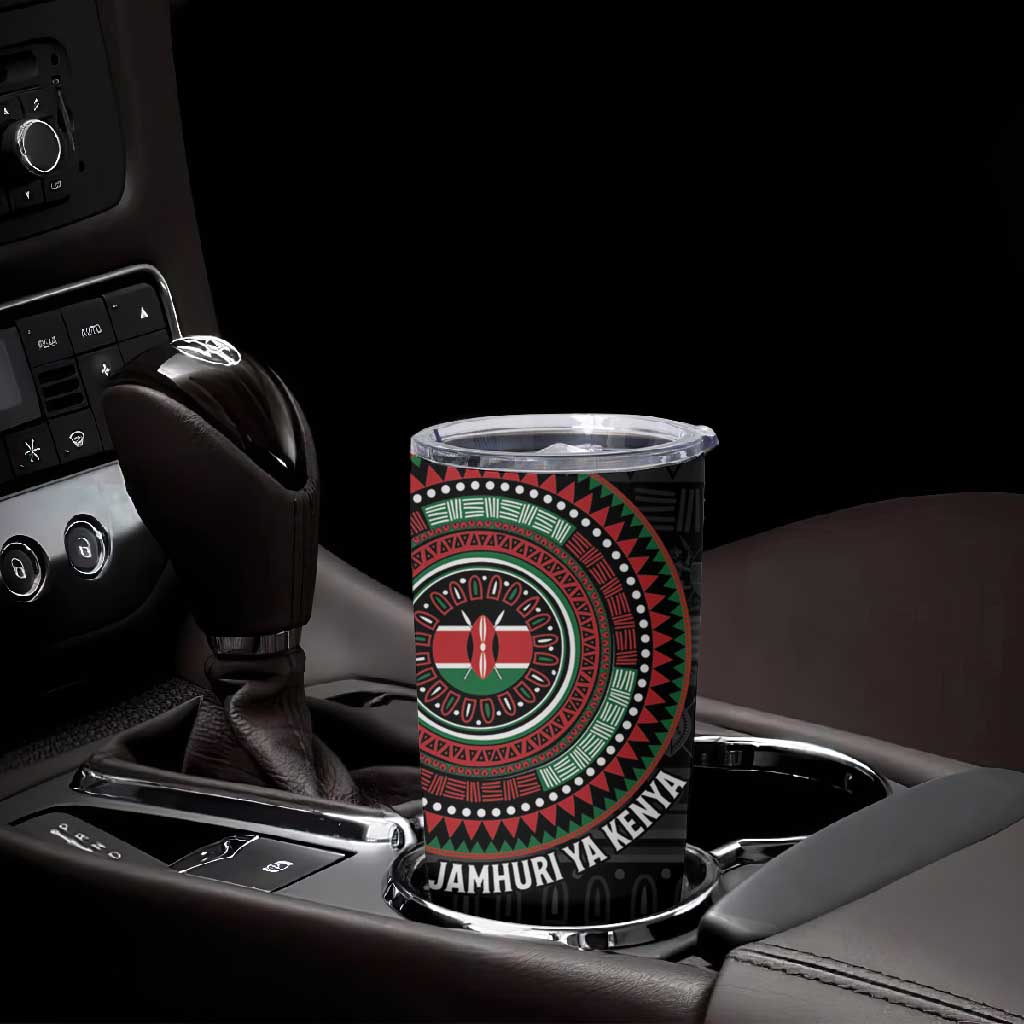 Personalised Kenya African Tribal Pattern Tumbler Cup Chest Arm Tattoo LT15